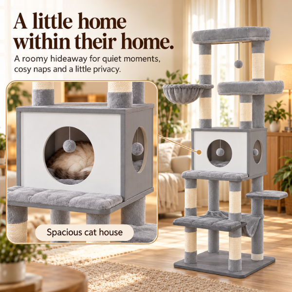 AUVANOM® Aspen Cat Tree – 166 cm