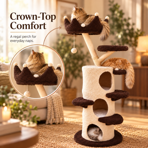 AUVANOM® Cozy Climbspire Cat Tower