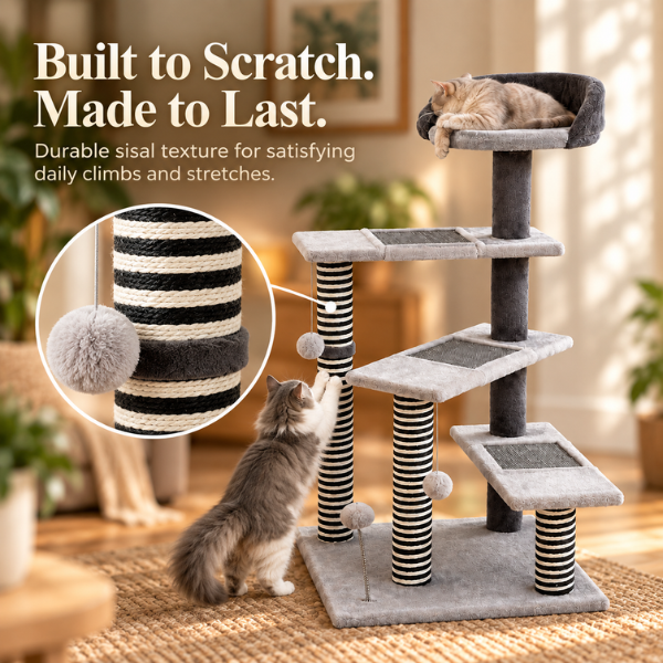 AUVANOM® Summit-Step Cat Tower