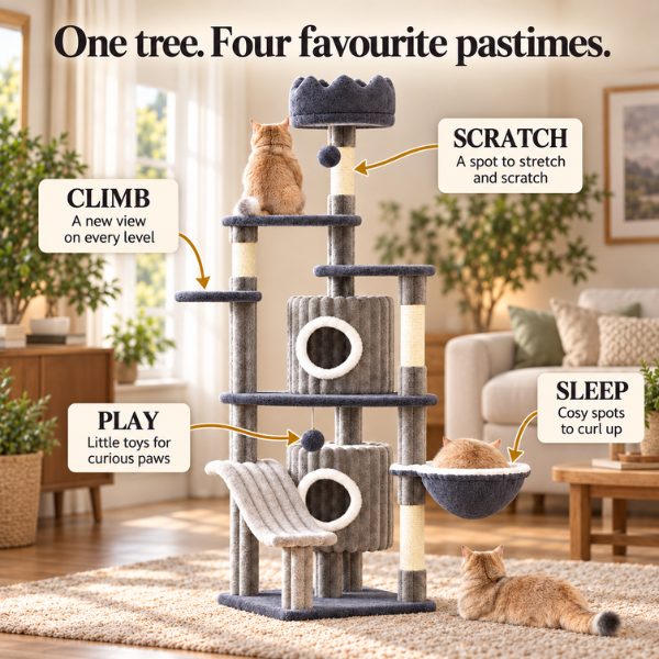 AUVANOM® Summit Cat Tree – 162 cm
