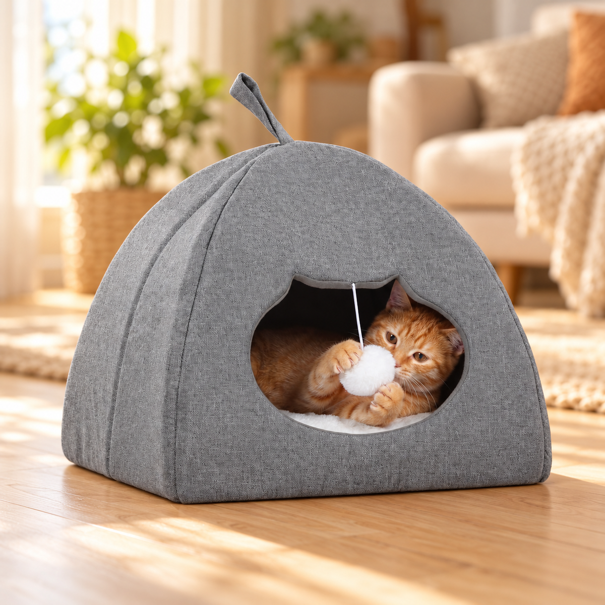 AUVANOM® Cosy Nook Cat Bed