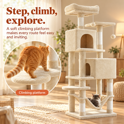 AUVANOM® Ashford Cat Tree – 165 cm