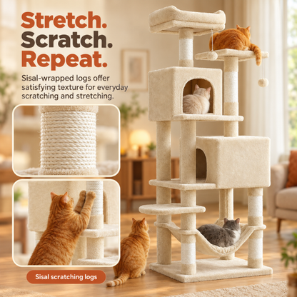 AUVANOM® Ashford Cat Tree – 165 cm