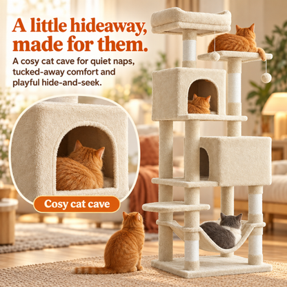 AUVANOM® Ashford Cat Tree – 165 cm