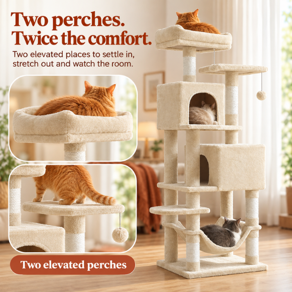 AUVANOM® Ashford Cat Tree – 165 cm
