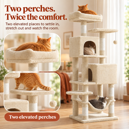 AUVANOM® Ashford Cat Tree – 165 cm