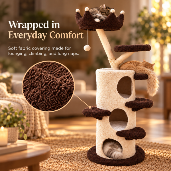 AUVANOM® Cozy Climbspire Cat Tower