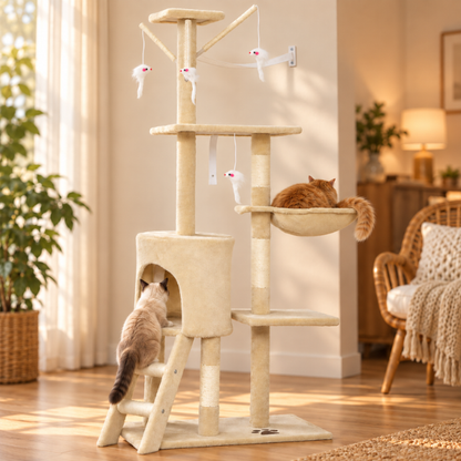 AUVANOM® Fern Cat Tree – 134 cm
