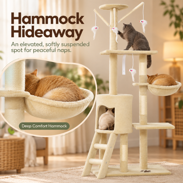 AUVANOM® Fern Cat Tree – 134 cm