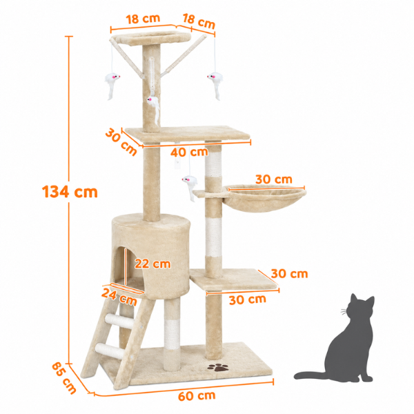 AUVANOM® Fern Cat Tree – 134 cm