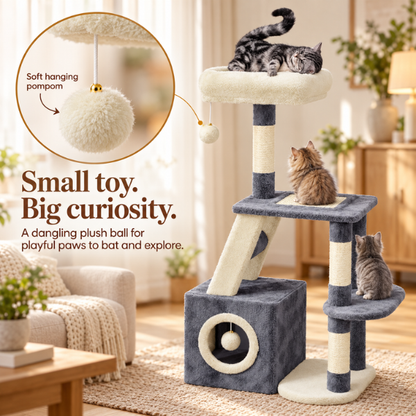 AUVANOM® Maple Cat Tree – 107 cm