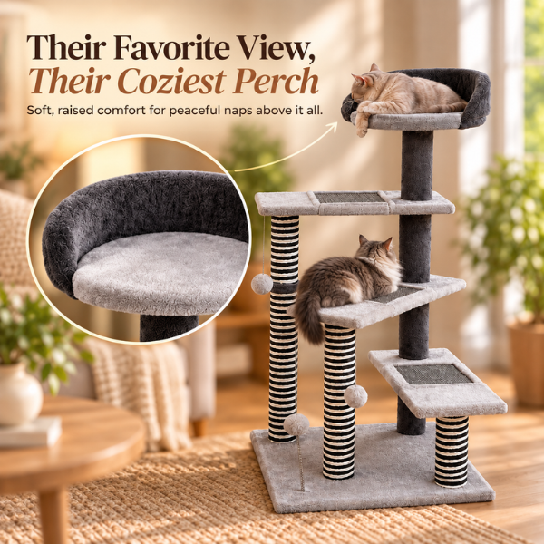 AUVANOM® Summit-Step Cat Tower