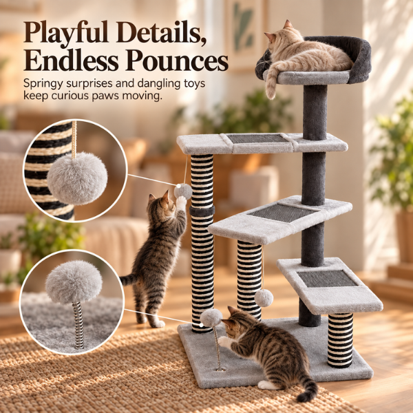 AUVANOM® Summit-Step Cat Tower