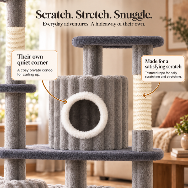 AUVANOM® Summit Cat Tree – 162 cm