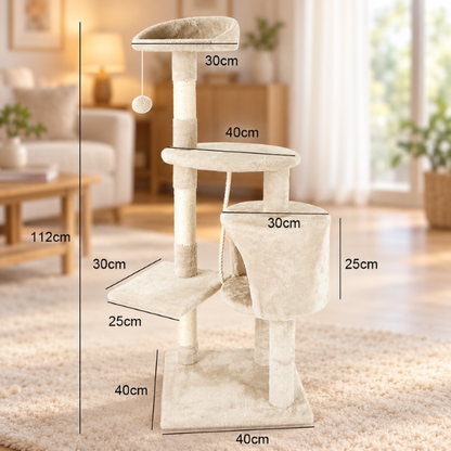 AUVANOM® Willow Cat Tree – 112 cm