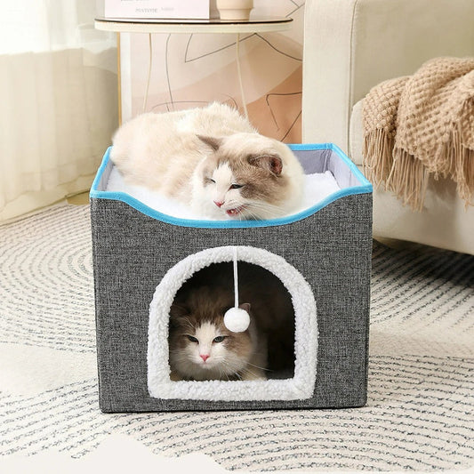 AUVANOM® Cosy Cube Cat Bed