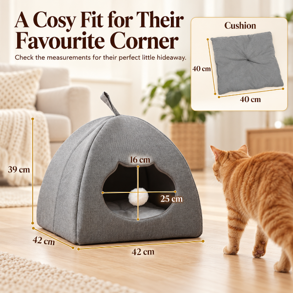 AUVANOM® Cosy Nook Cat Bed