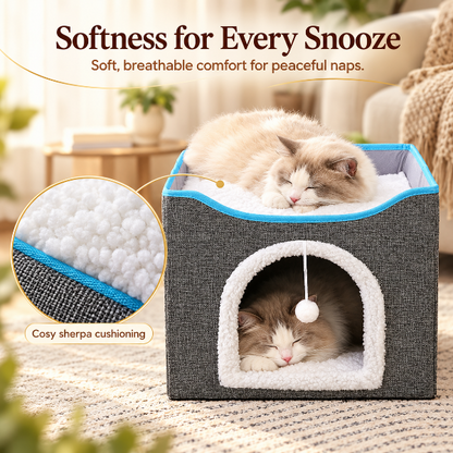 AUVANOM® Cosy Cube Cat Bed